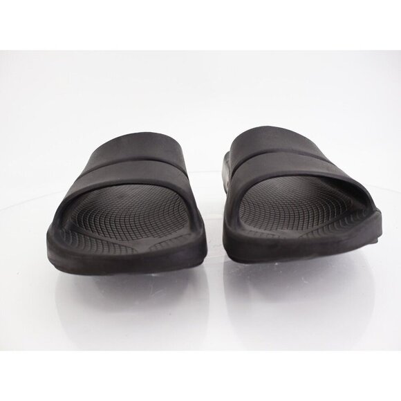 Oofos Men\'s OOahh Sandal Size 11 Recovery Sport Slide Stress Relief Black Rubber main image 6